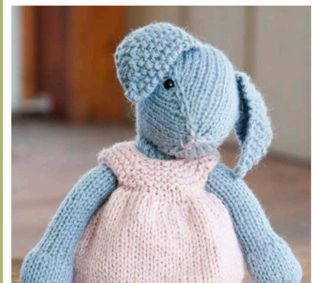 Knit Lizzie Rabbit And Dress [FREE Knitting Pattern]